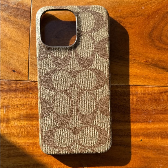 Coach Signature Brown IPhone 14 pro Max Phone Case - Picture 2 of 4